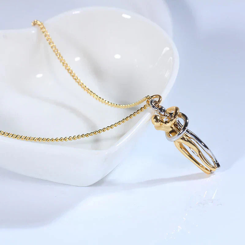 Hug Necklace Symbol Of Love Connection Affection Jewelry Gift