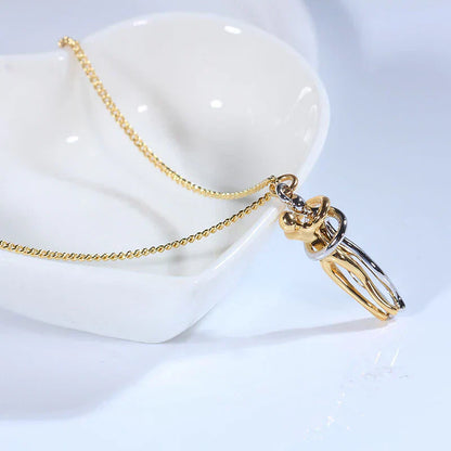 Hug Necklace Symbol Of Love Connection Affection Jewelry Gift