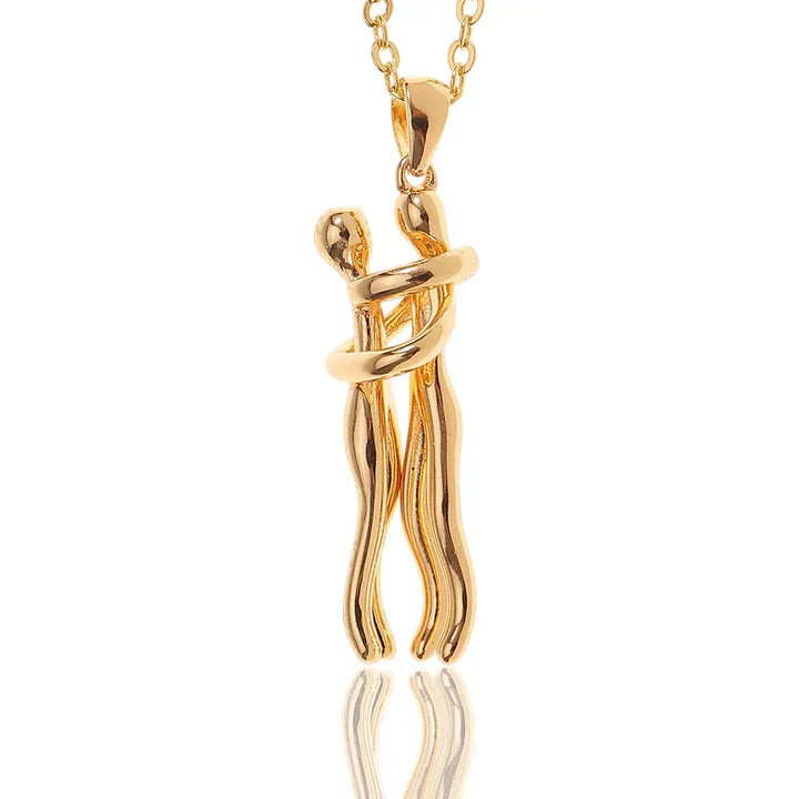 Hug Necklace Symbol Of Love Connection Affection Jewelry Gift
