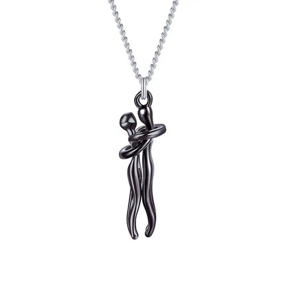 Hug Necklace Symbol Of Love Connection Affection Jewelry Gift