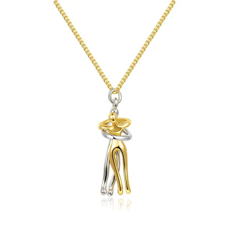 Hug Necklace Symbol Of Love Connection Affection Jewelry Gift