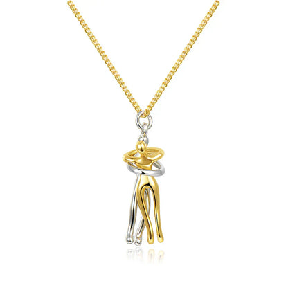 Hug Necklace Symbol Of Love Connection Affection Jewelry Gift
