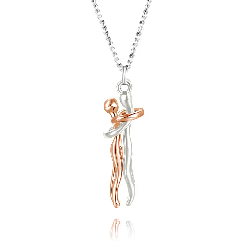 Hug Necklace Symbol Of Love Connection Affection Jewelry Gift