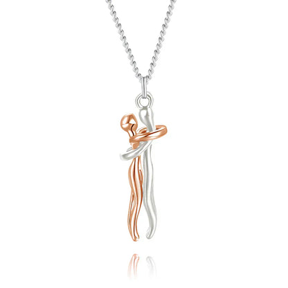 Hug Necklace Symbol Of Love Connection Affection Jewelry Gift