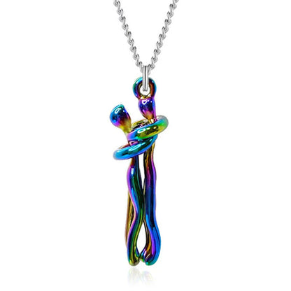 Hug Necklace Symbol Of Love Connection Affection Jewelry Gift