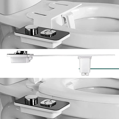 Hygienic Bidet Toilet Seat Attachment Dual Spray Adjustable Pressure