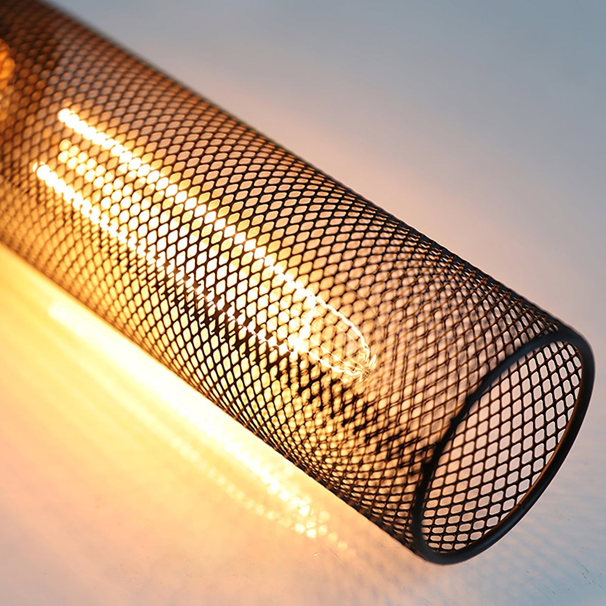Industrial Cylindrical Pendant Light Concrete Metal E26 E27 Ceiling Fixture