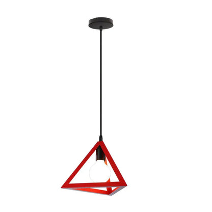 Industrial Triangle Pendant Light Minimalist Hanging Ceiling Lamp