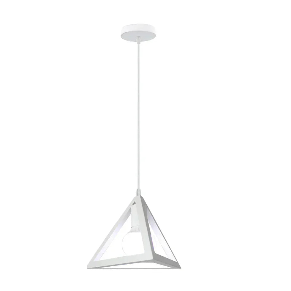 Industrial Triangle Pendant Light Minimalist Hanging Ceiling Lamp