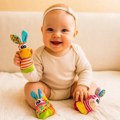 Infant Rattle Wristbands and Socks Sensory Toy Set