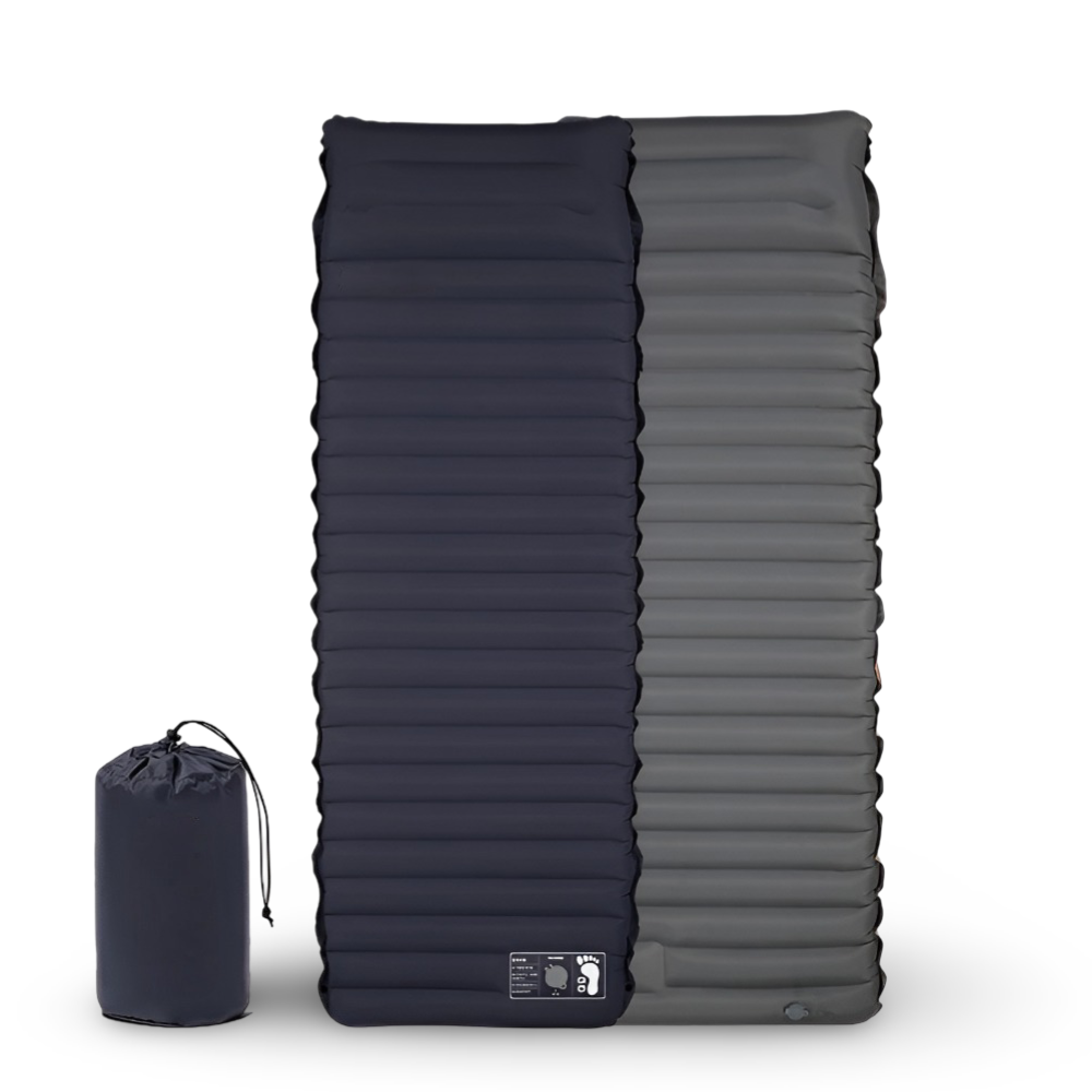 Inflatable Camping Sleeping Pad with Built-In Pump
