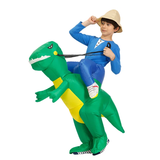 Inflatable Dinosaur Halloween Costume Funny Full Body Dress Up Outfit