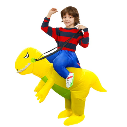 Inflatable Dinosaur Halloween Costume Funny Full Body Dress Up Outfit