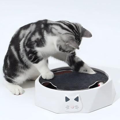 Interactive Cat Toy Scratch Pad Moving Mouse Activity Center