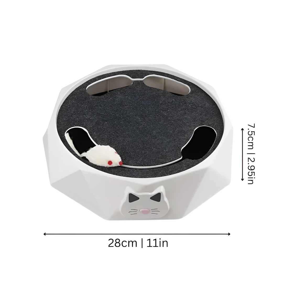 Interactive Cat Toy Scratch Pad Moving Mouse Activity Center