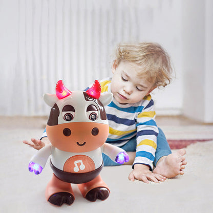 Interactive Cow Toy with Lights and Music Educational Toy for Kids