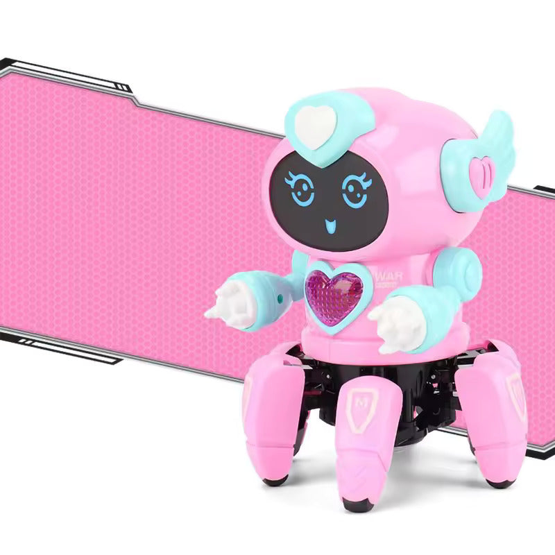 Interactive Dancing Robot Toy with LED Lights Singing Robot Toy with Remote Control for Kids