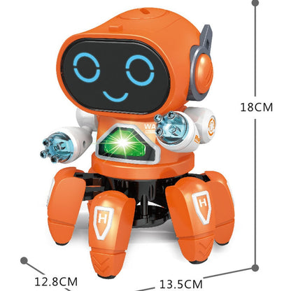 Interactive Dancing Robot Toy with LED Lights Singing Robot Toy with Remote Control for Kids