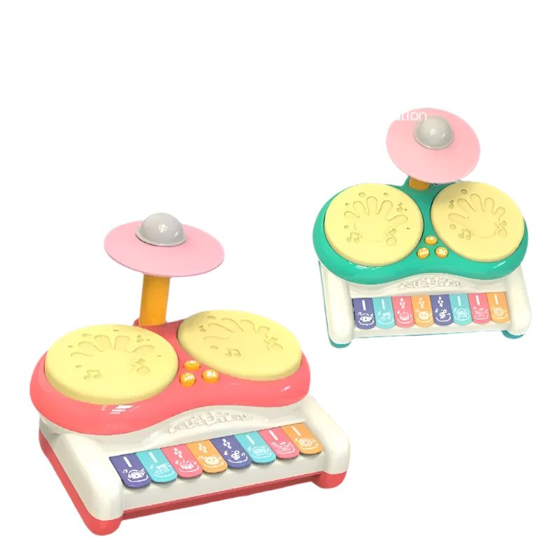 Interactive Drum And Keyboard Music Toy Early Sound Learning Set