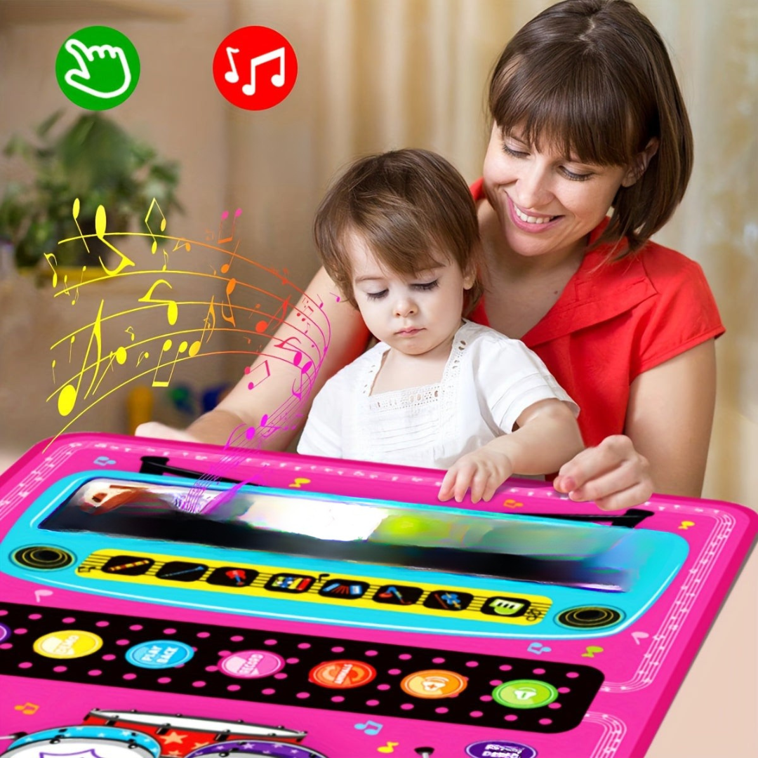 Interactive Kids Musical Play Mat Piano Drum Music Floor Toy for Toddlers