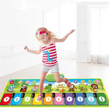 Interactive Kids Piano Floor Mat Musical Play Mat Educational Dance Keyboard Toy