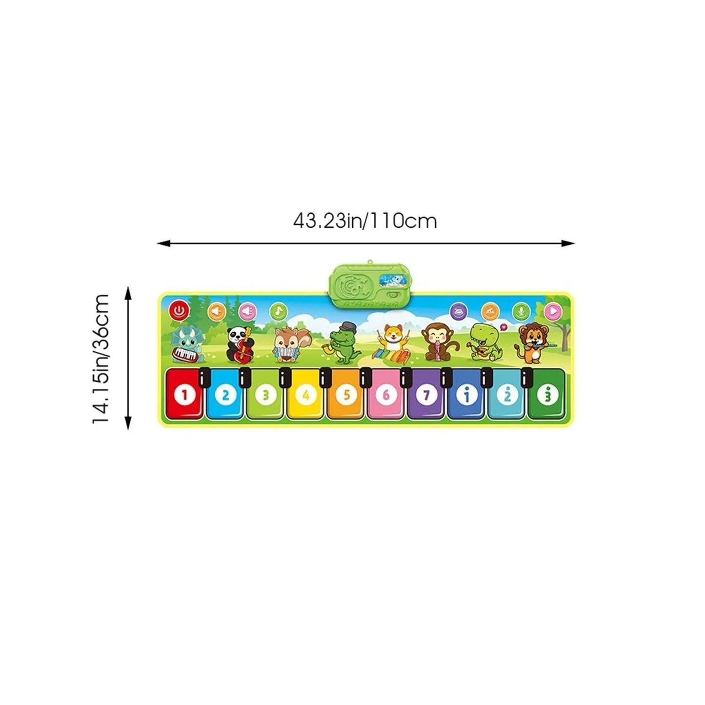Interactive Kids Piano Floor Mat Musical Play Mat Educational Dance Keyboard Toy