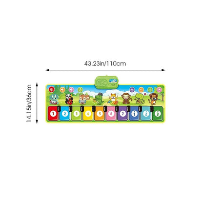Interactive Kids Piano Floor Mat Musical Play Mat Educational Dance Keyboard Toy