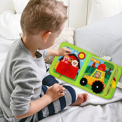 Interactive Montessori Farm Book for Toddlers