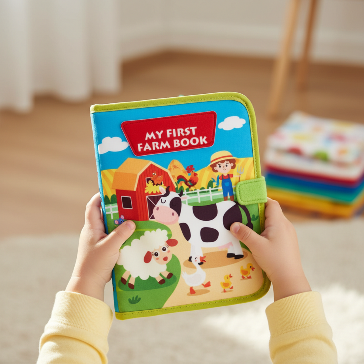 Interactive Montessori Farm Book for Toddlers