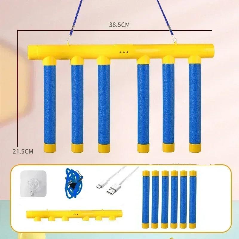 Interactive Reflex Catch Game with Falling Sticks Adjustable Speed Reaction Training Game