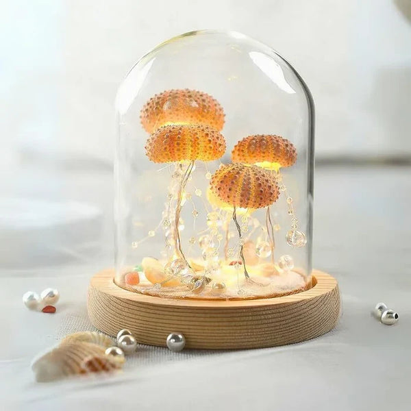 Jellyfish Shaped LED Night Light Decorative Ocean Lamp DIY Ambient Bedroom Table Light