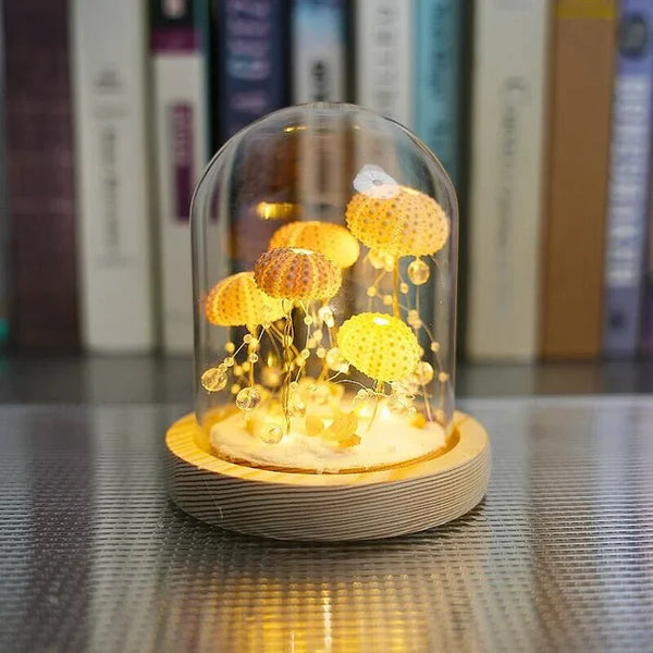 Jellyfish Shaped LED Night Light Decorative Ocean Lamp DIY Ambient Bedroom Table Light