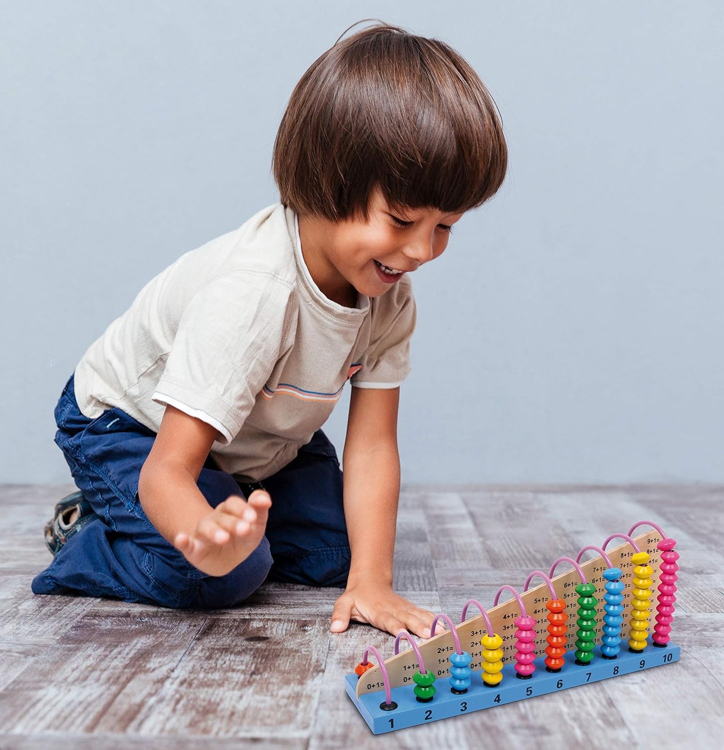 Kids Abacus Math Learning Toy Educational Counting Frame for Early Math Skills and Cognitive Development