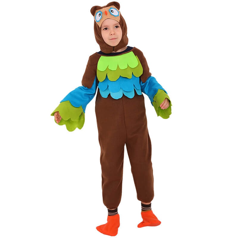 Kids Animal Halloween Costume Horse Sheep Beast Owl Dress Up Outfit