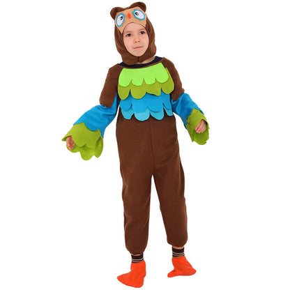 Kids Animal Halloween Costume Horse Sheep Beast Owl Dress Up Outfit