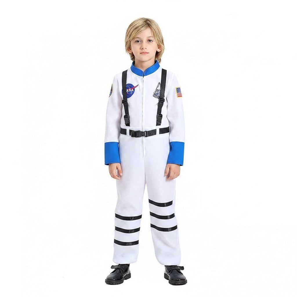 Astronautdragt som halloweenkostume til børn, rumfarer-udklædning