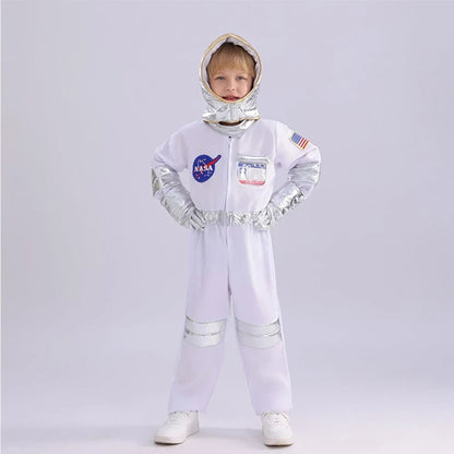 Costume di Halloween da astronauta per bambini, tuta da esploratore dello spazio