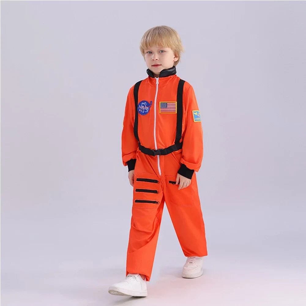 Costume di Halloween da astronauta per bambini, tuta da esploratore dello spazio