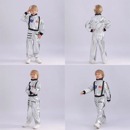 Costume di Halloween da astronauta per bambini, tuta da esploratore dello spazio