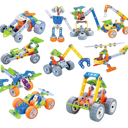 Kids Building Blocks Set with Storage Box Creative Construction Toy