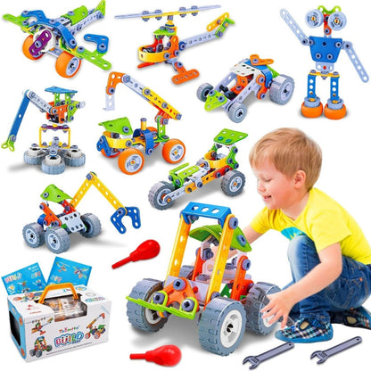 Kids Building Blocks Set with Storage Box Creative Construction Toy