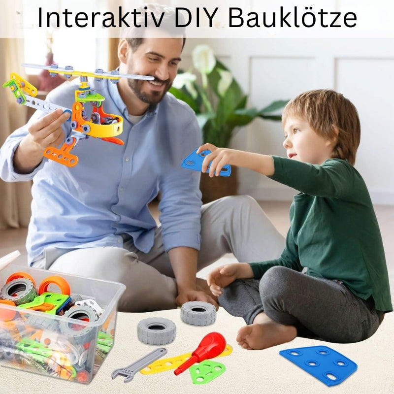 Kids Building Blocks Set with Storage Box Creative Construction Toy