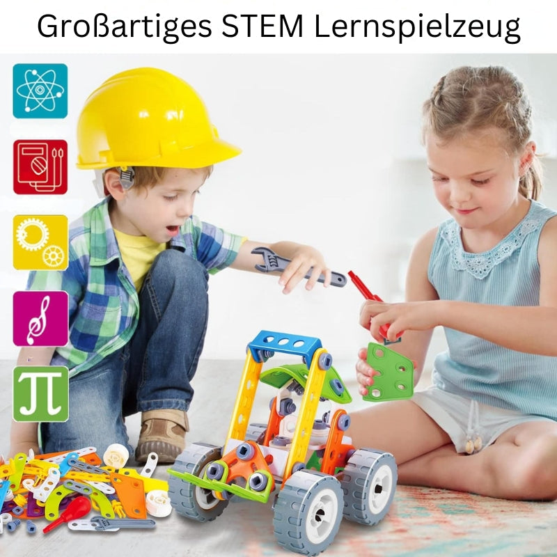 Kids Building Blocks Set with Storage Box Creative Construction Toy