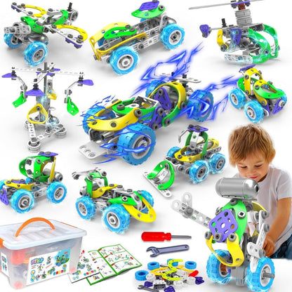 Kids Building Blocks Set with Storage Box Creative Construction Toy