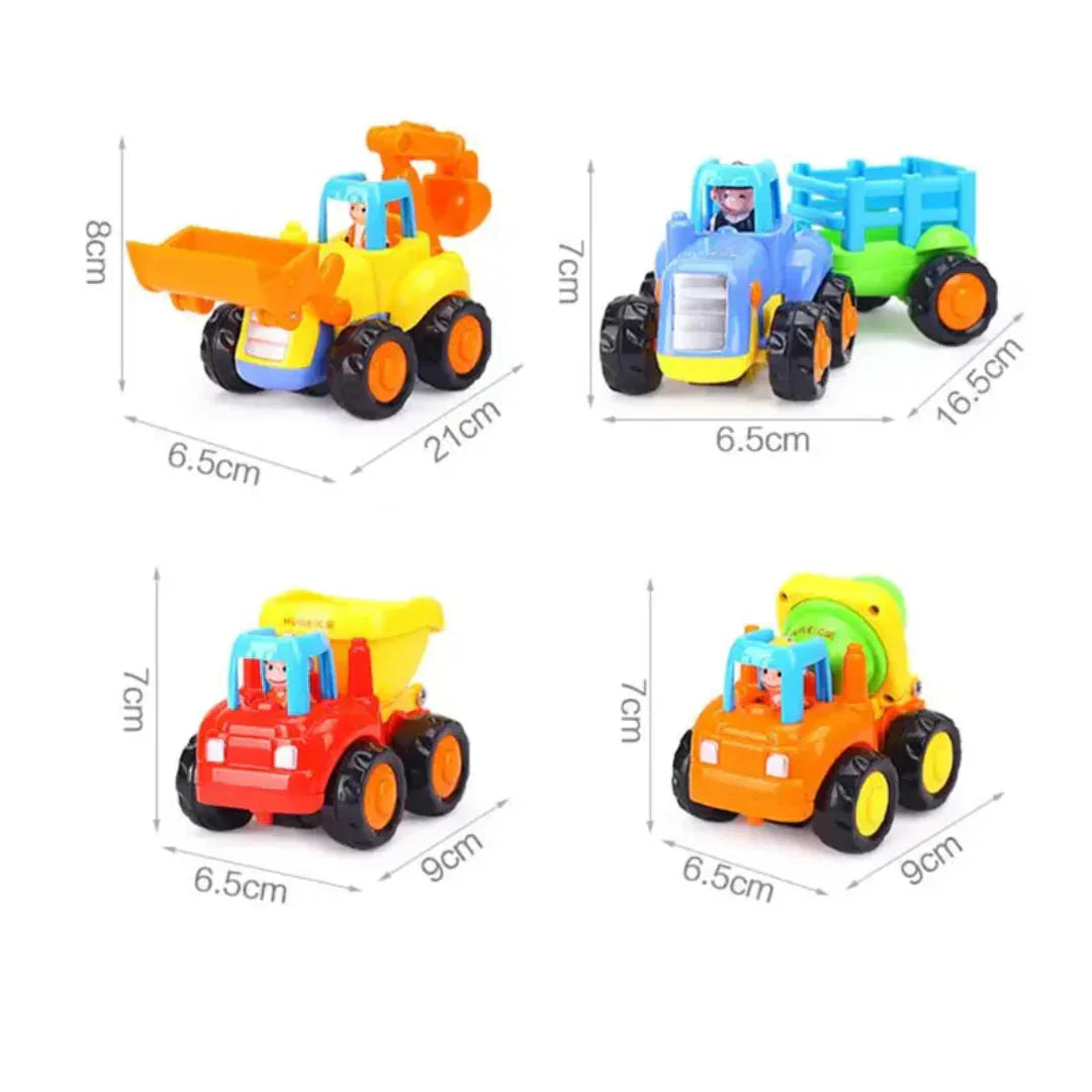 Kids Construction Vehicle Toy Set Build and Play Engineering Trucks for Creative Learning