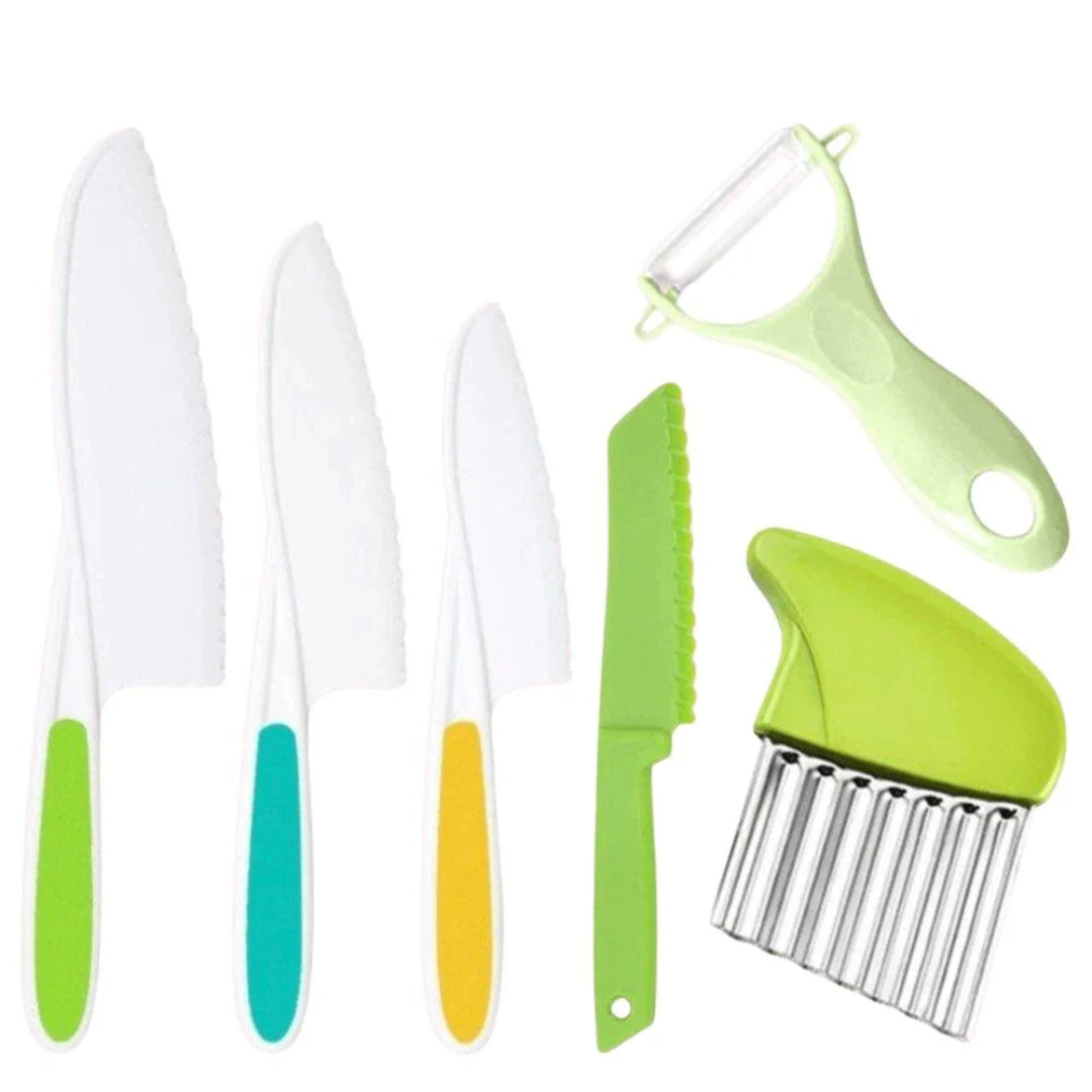 Kids Cooking Knife Set Toddler Kitchen Utensils Food Prep Tools