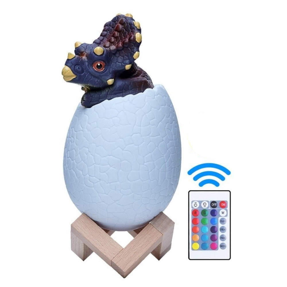 Kids Dinosaur LED Table Lamp Wireless Night Light With Remote Control