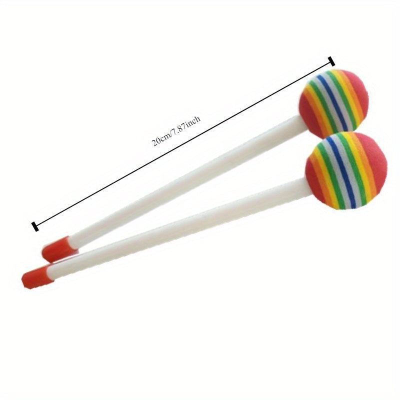 Kids Drum Set Musical Toy Colorful Drum Kit with Soft Drumsticks for Early Music Learning