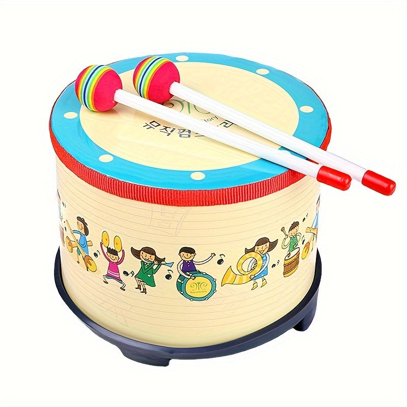 Kids Drum Set Musical Toy Colorful Drum Kit with Soft Drumsticks for Early Music Learning