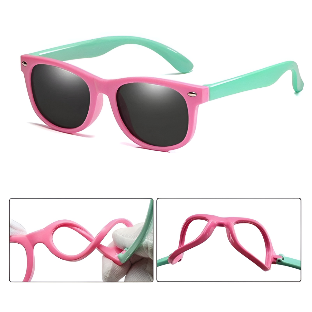 Kids Flexible Polarized Wraparound Sunglasses